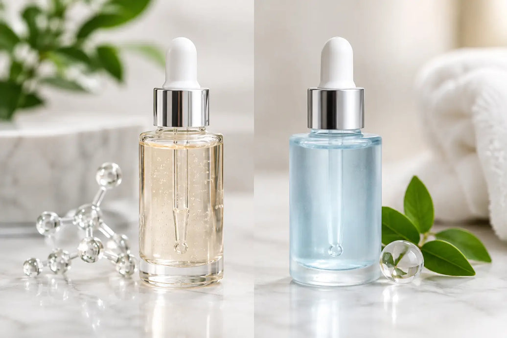 Peptidserum versus Feuchtigkeitsserum im Vergleich