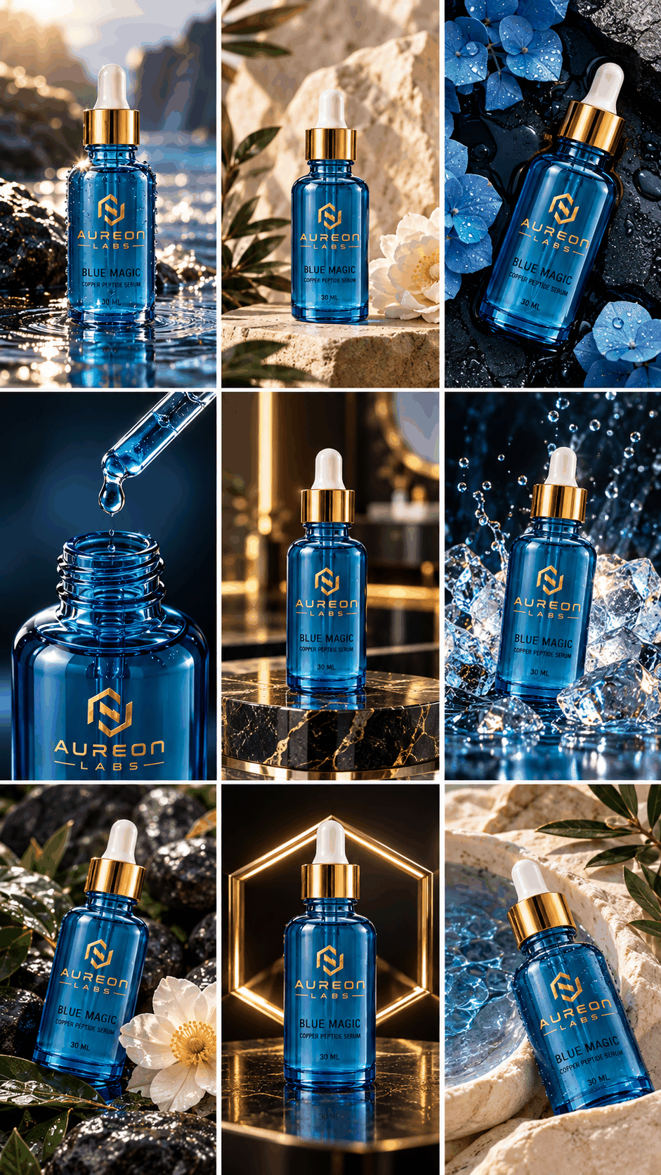 Aureon Labs Blue Magic Serum – GHK-Cu Kupferpeptid – 20 ml