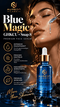 Aureon Labs Blue Magic Serum – GHK-Cu Kupferpeptid mit Snap8 Limitierte Auflage – 30 ml